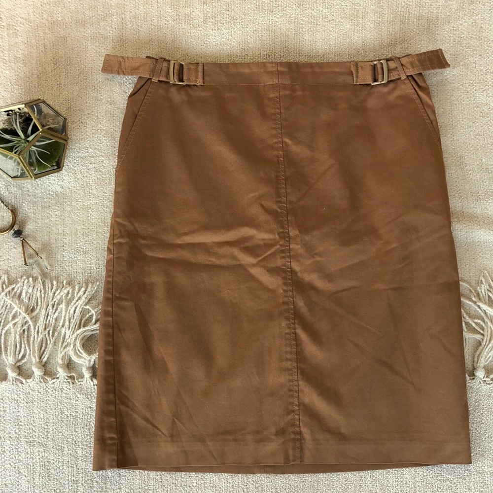 BCBG Camel Pencil Skirt